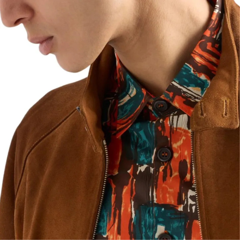 PRADA Shirts Men Orange-4