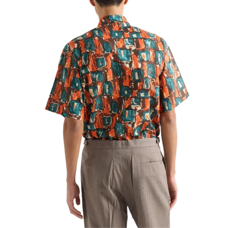 PRADA Shirts Men Orange-2