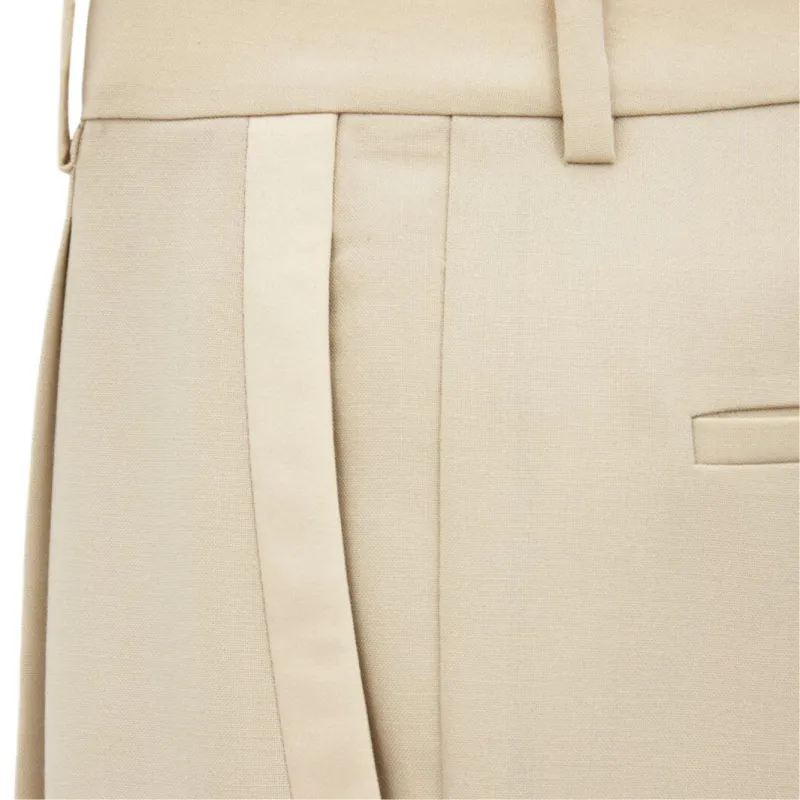 SAINT LAURENT SS25 Casual Pants Men's Beige-3