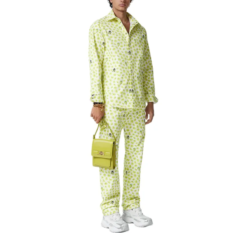 VERSACE Strawberry Garden Denim Shirt-3
