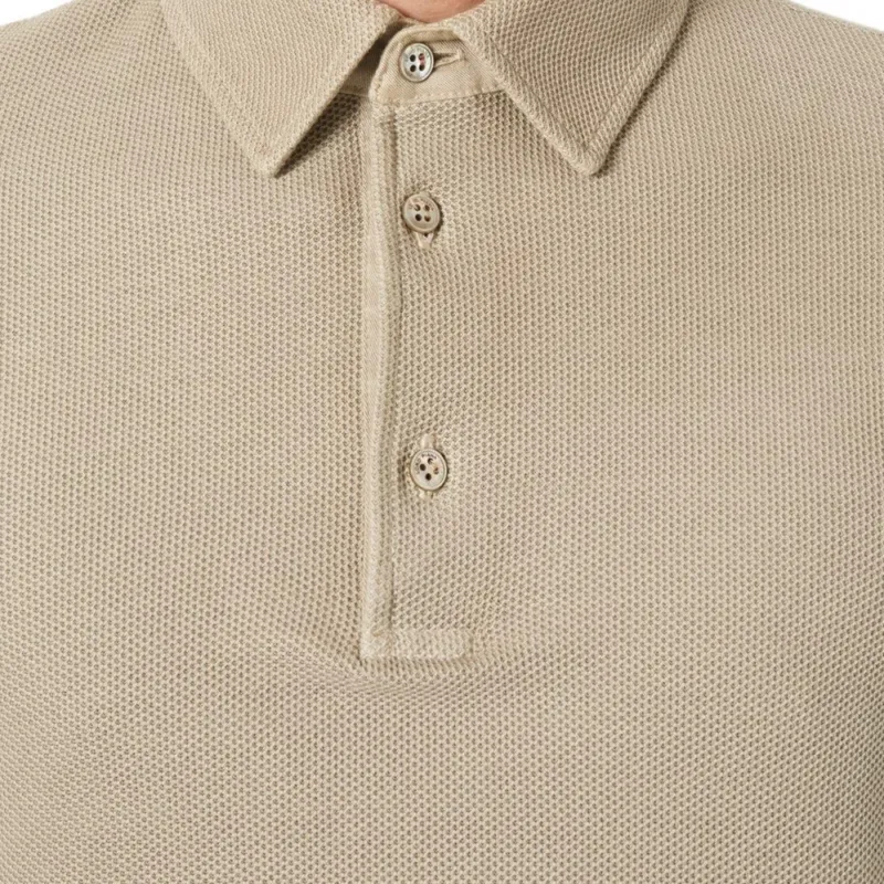 Loro Piana SS25 Polo Shirt Men's Beige-6