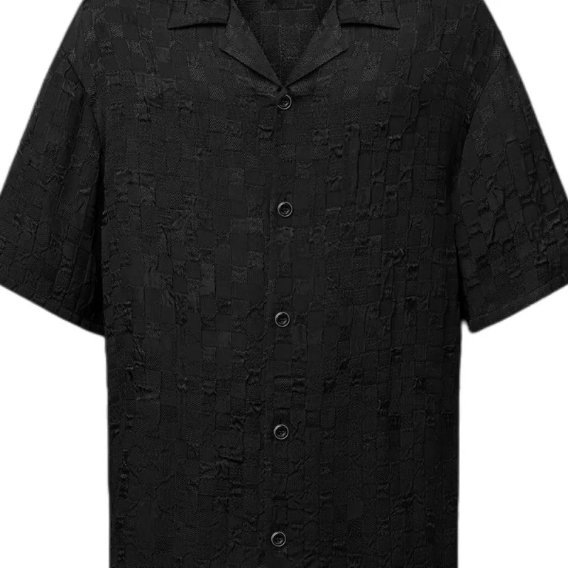 LOUIS VUITTON Graphic Jacquard Short Sleeved Shirt-4