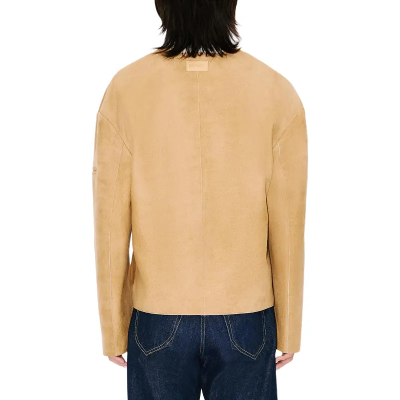 KENZO SS25 Leather Jacket Men's Beige-4