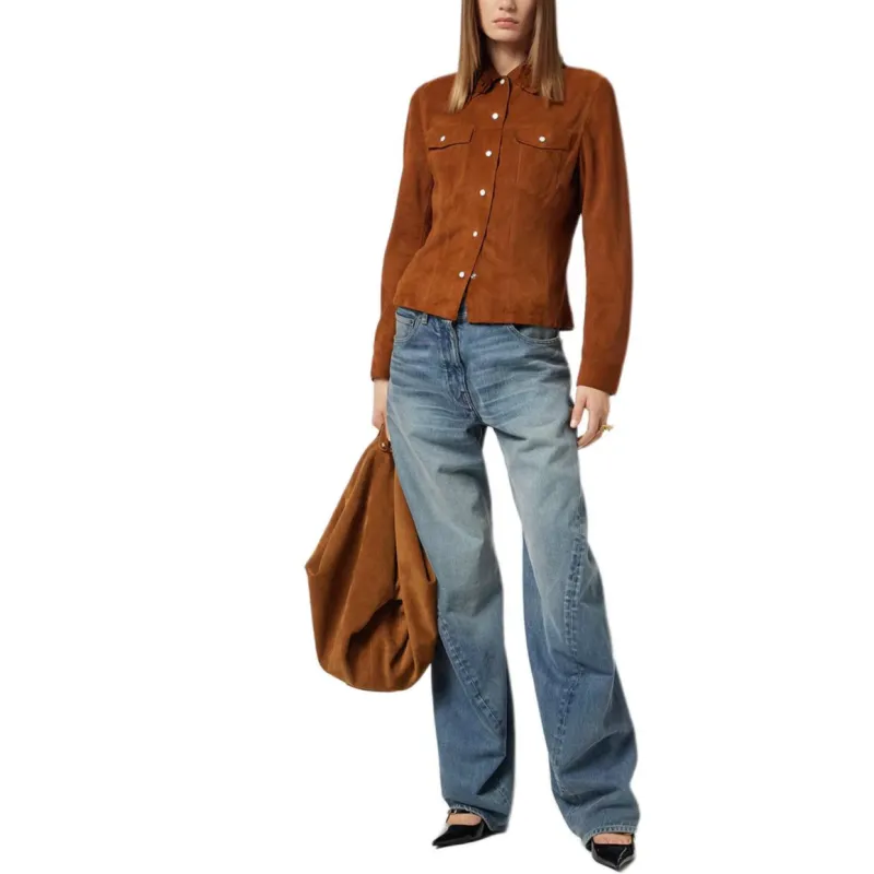VERSACE Floral Suede Jacket-3