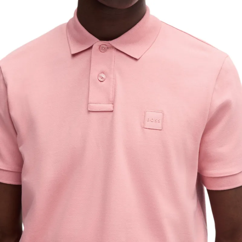 HUGO BOSS Polo Shirt Men's Light Pink Red-4
