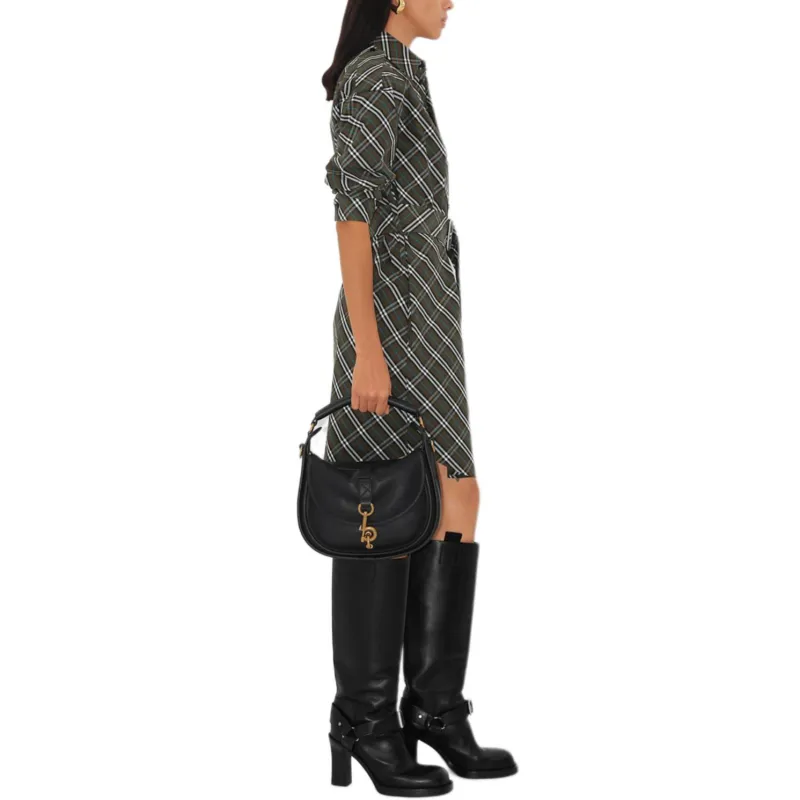 Burberry SS25 Long Sleeved Dress Women's Brown-3