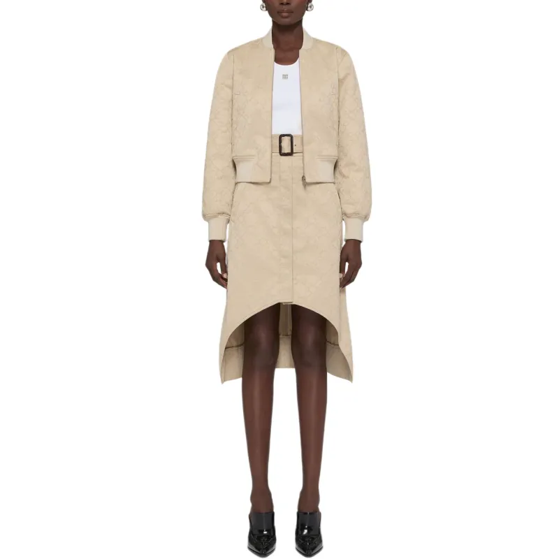 Givenchy Monogram 72 Asymmetric Midi Skirt-1