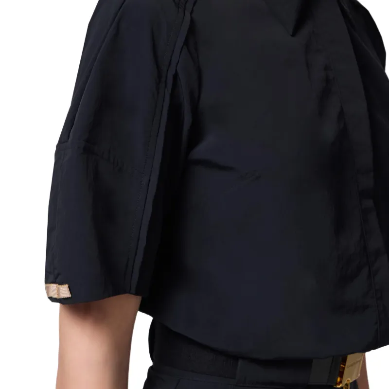 Elisabetta Franchi Button Up Cropped Blouse-4