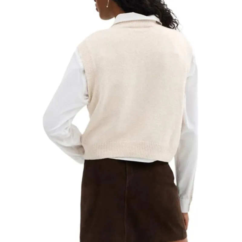 COACH SS25 Vest Women's Cream White-2
