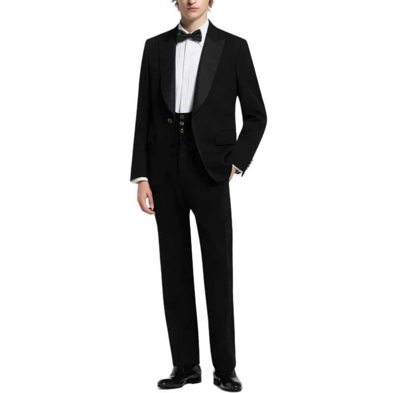 LOUIS VUITTON Single Breasted Tuxedo Jacket-2