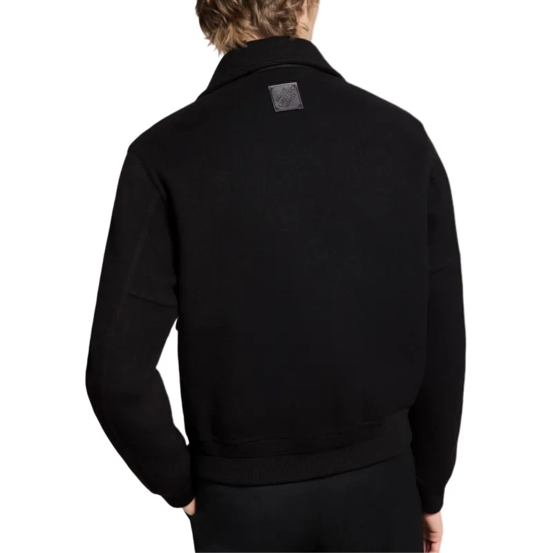 LOUIS VUITTON Wool Silk Double Face Blouson-3