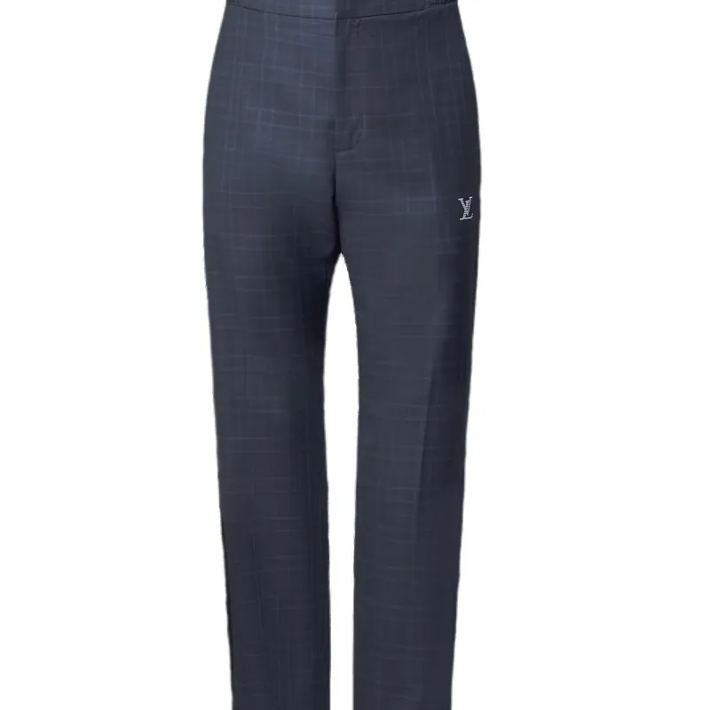 LOUIS VUITTON SS25 Casual Pants Men's Dark Blue-5