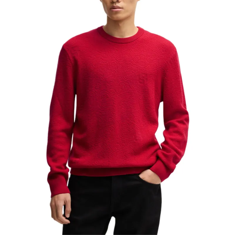 HUGO BOSS SS25 Sweater Men's Red-1