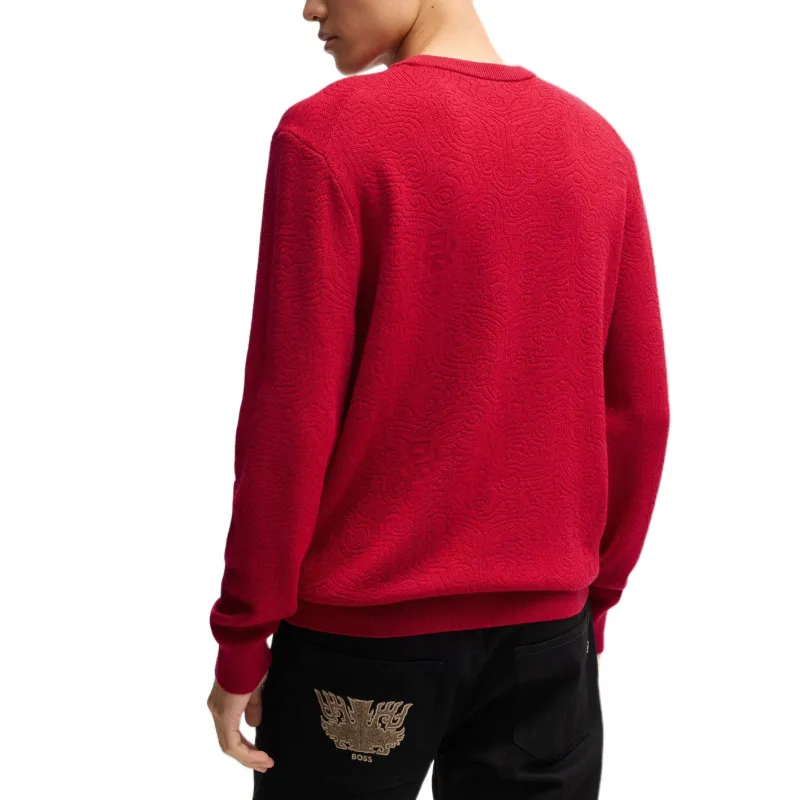 HUGO BOSS SS25 Sweater Men's Red-2