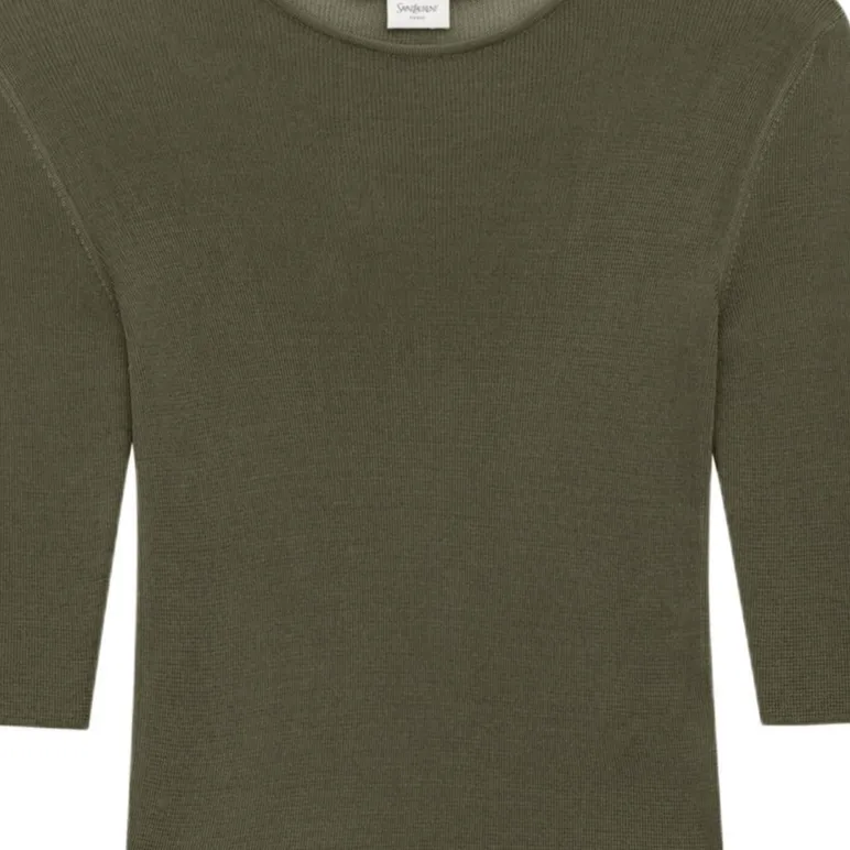 SAINT LAURENT Knitted Top-4