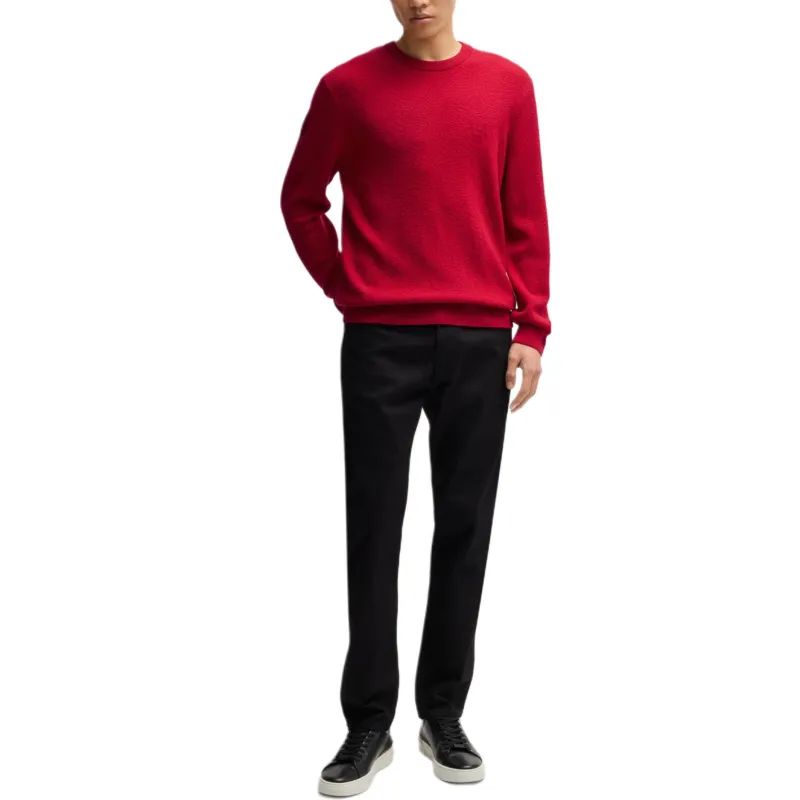 HUGO BOSS SS25 Sweater Men's Red-3