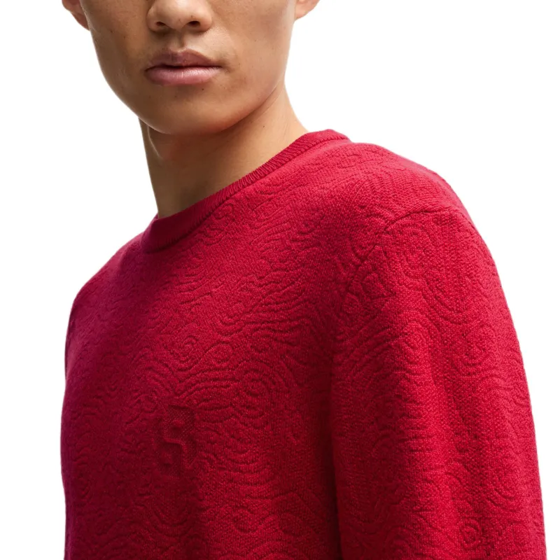 HUGO BOSS SS25 Sweater Men's Red-4