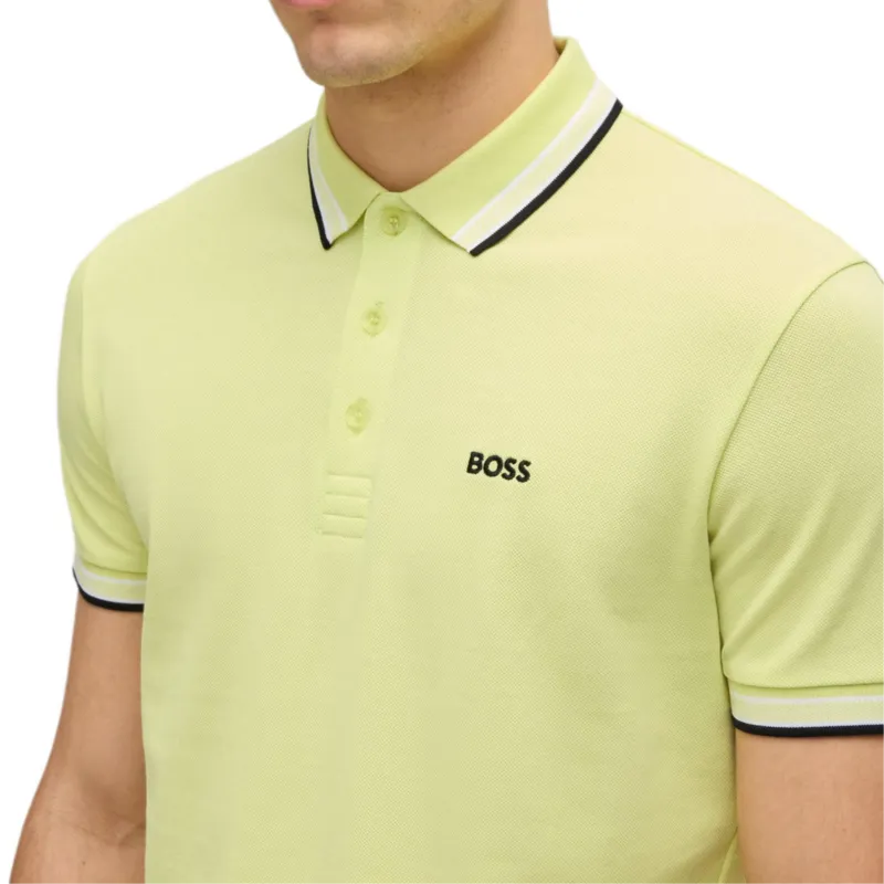 HUGO BOSS Polo Shirt Men's Yellow-4