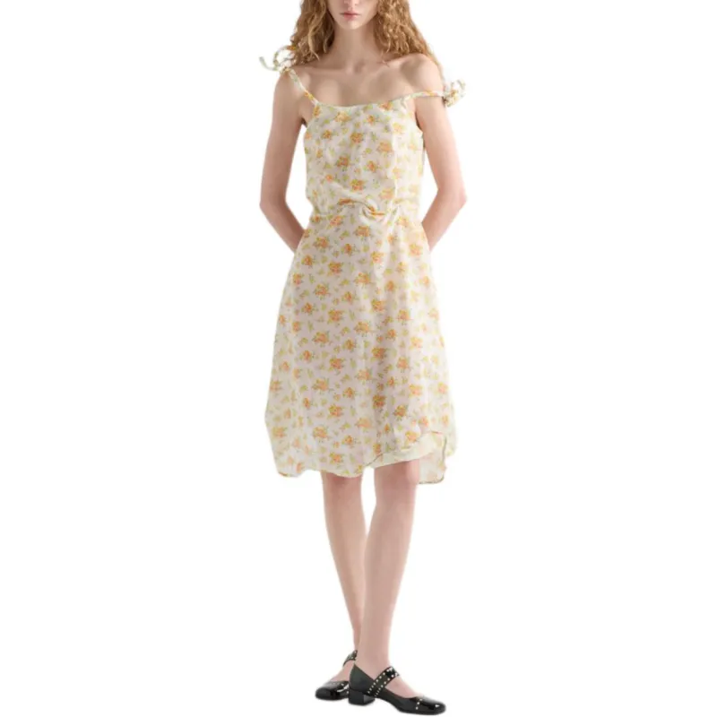PRADA Slip Dress Women's Yellow-1
