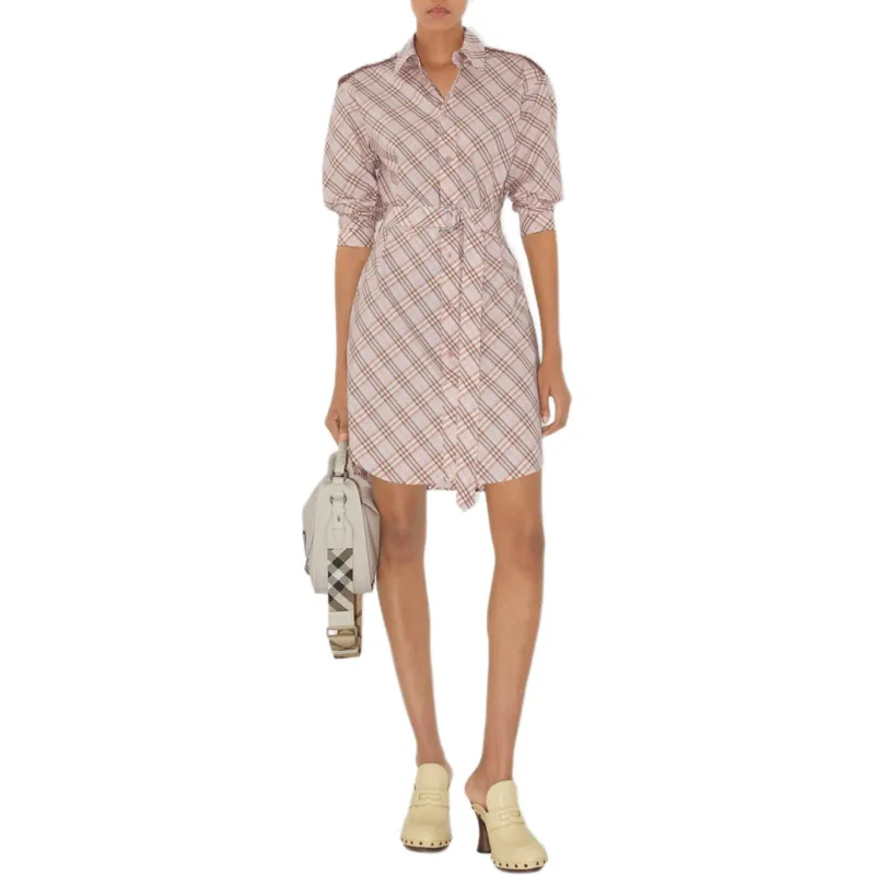 Burberry Checked Shirt Dress-1