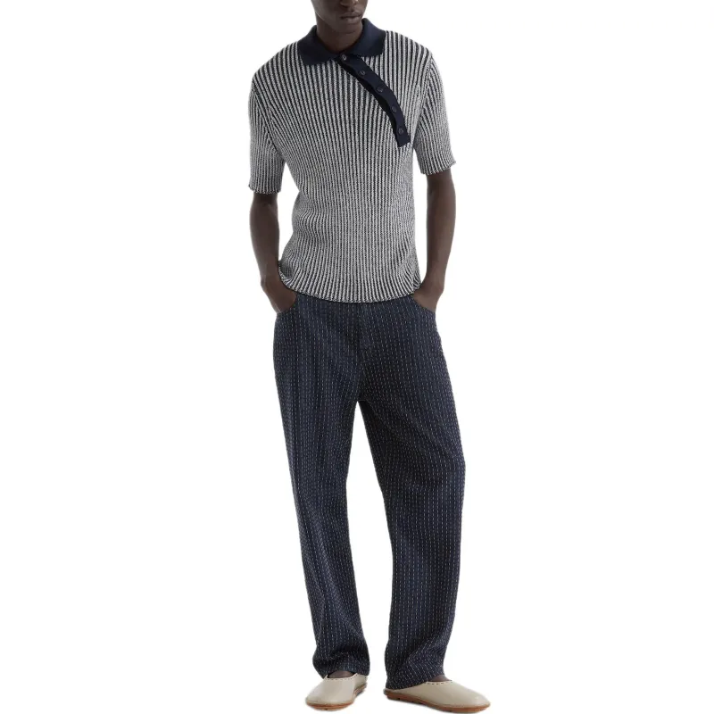 FENDI Striped Polo Shirt-2