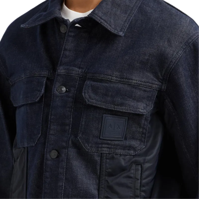 ARMANI EXCHANGEAE SS25 Denim Jacket Men's Blue-2