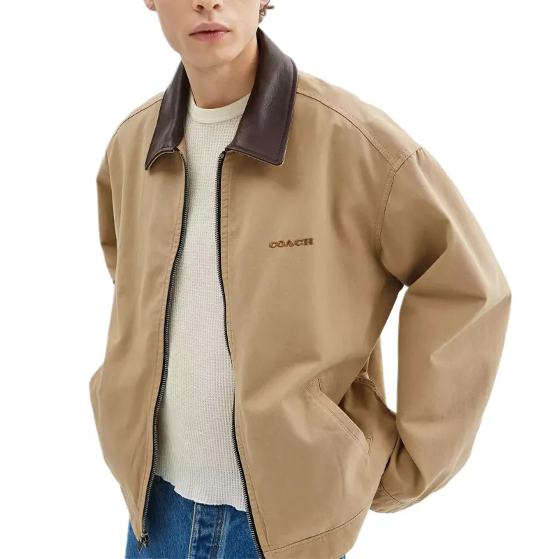 COACH Jackets & Coats Men's Khaki-2