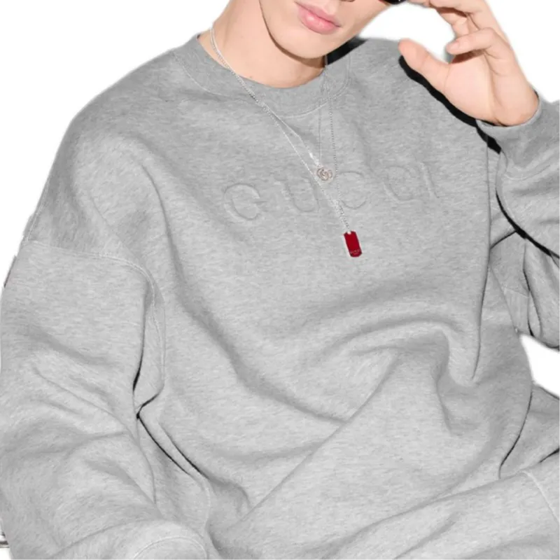 GUCCI SS25 Sweatshirt Men's Gray-6