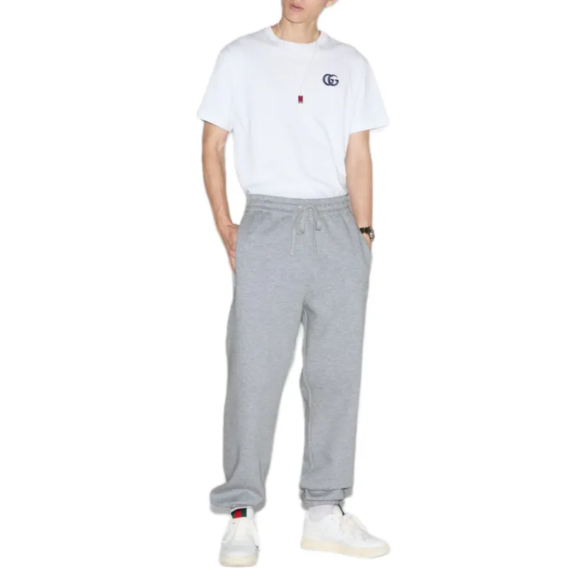 GUCCI SS25 Knitted Sweatpants Men's Gray-3