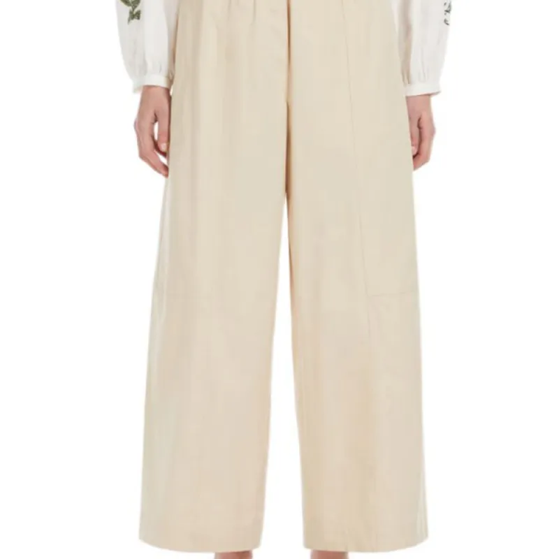 WEEKEND MaxMara SS25 Casual Pants Women's White-3