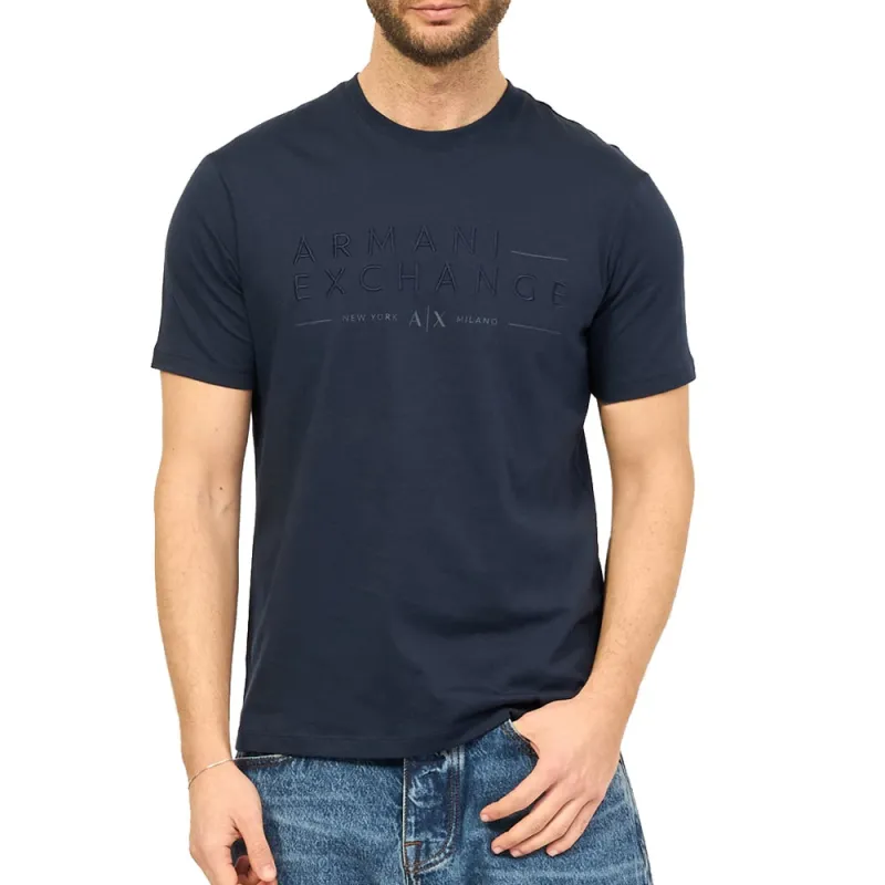 ARMANI EXCHANGEAE SS24 T Shirt Men's Navy Blue-3