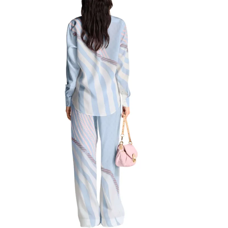 LOUIS VUITTON SS25 Shirt Women's Blue-3
