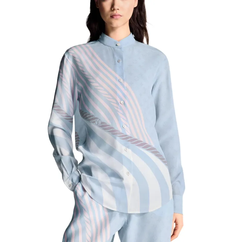 LOUIS VUITTON SS25 Shirt Women's Blue-2