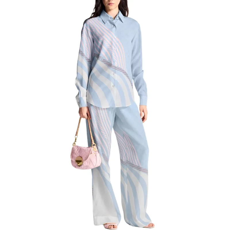 LOUIS VUITTON SS25 Shirt Women's Blue-1