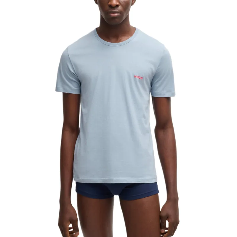 HUGO BOSS T Shirt Men's 3 Pack White+Light Blue+Dark Blue-2