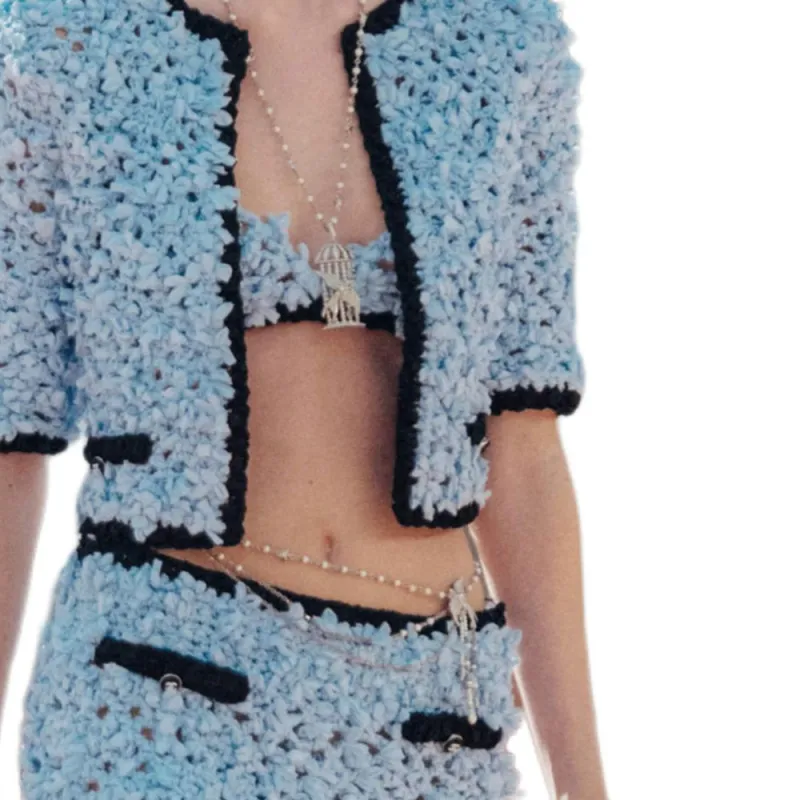 CHANEL 25S Spring Summer Collection Jackets & Coats Women's Sky Blue-4