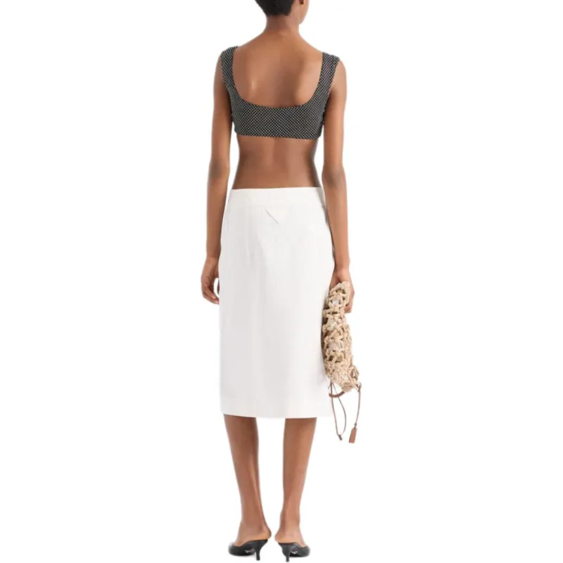 PRADA Crop Tops Women's Black-2