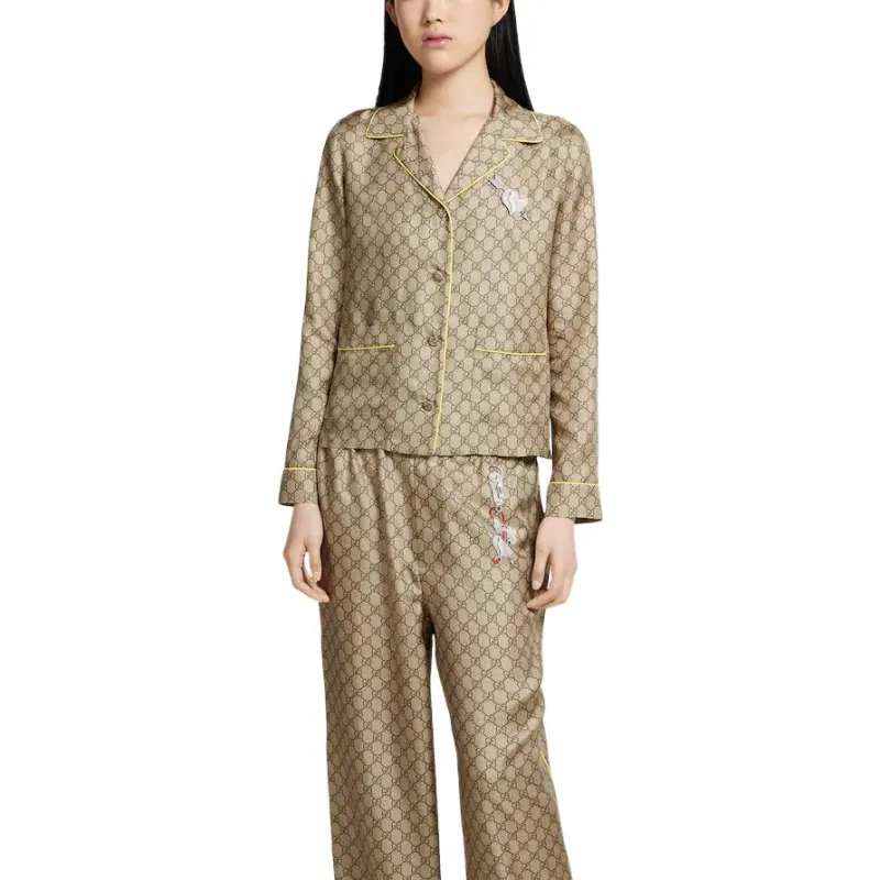 GUCCI Shirt Women's Beige Brown-2