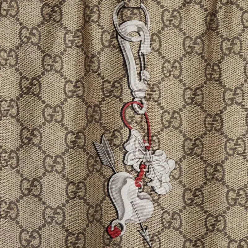 GUCCI FW25 Casual Pants Women's Beige Brown-4