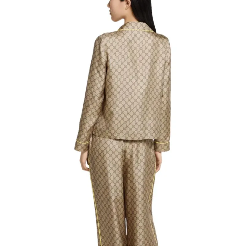GUCCI Shirt Women's Beige Brown-3