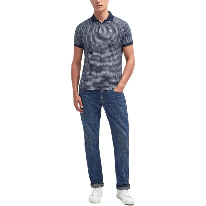 BARBOUR Polo Shirt Men's Marine Blue-1