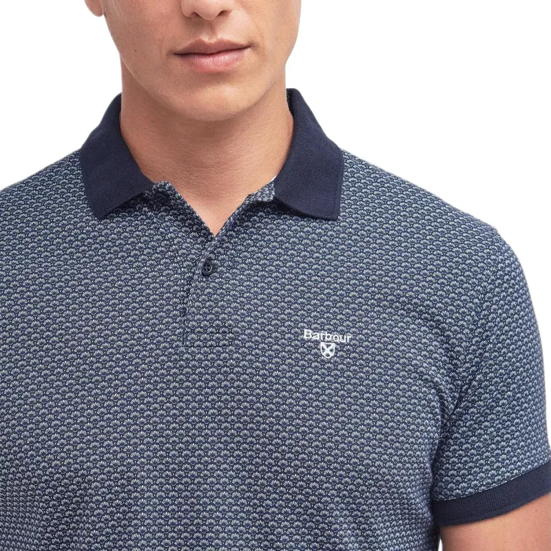 BARBOUR Polo Shirt Men's Marine Blue-4