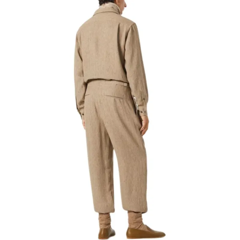 Loro Piana Casual Pants Men's Brown-4