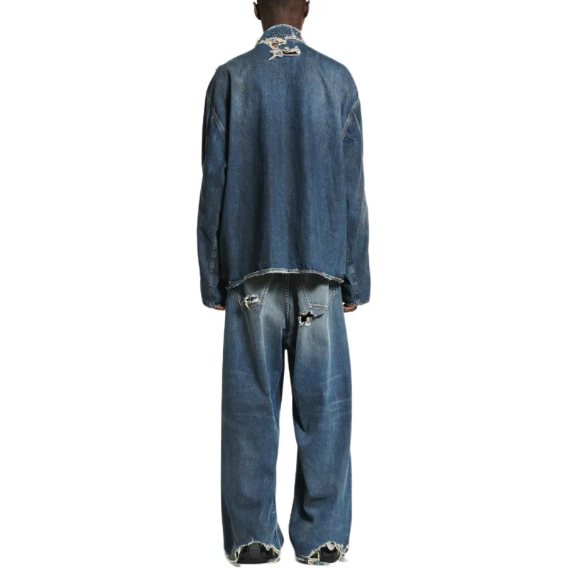 Balenciaga Jackets & Coats Regular Fit Men's Blue-3