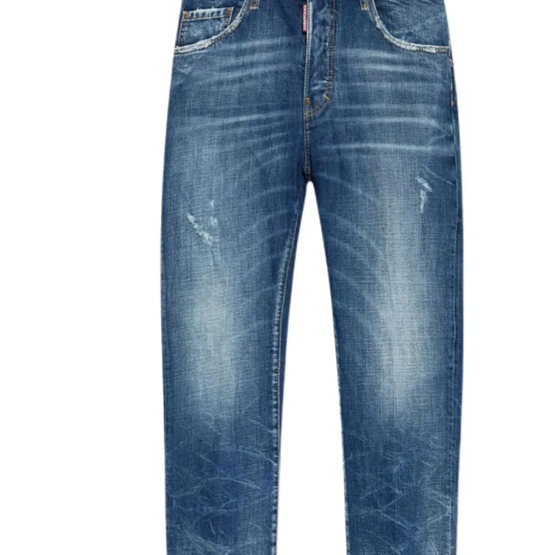 DSQUARED 2 Double Layered Distressed Jeans-2