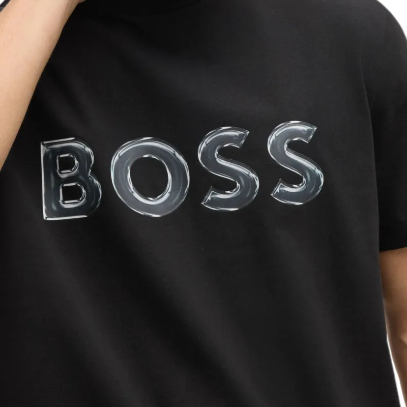HUGO BOSS T Shirts Men Black-4