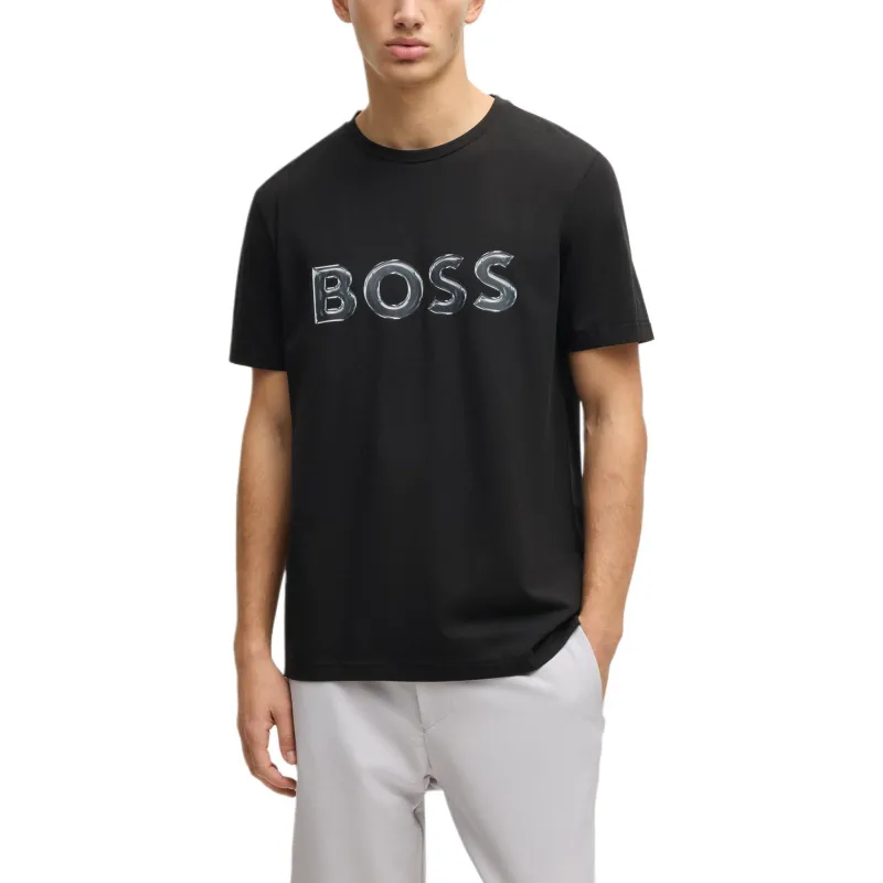 HUGO BOSS T Shirts Men Black-2
