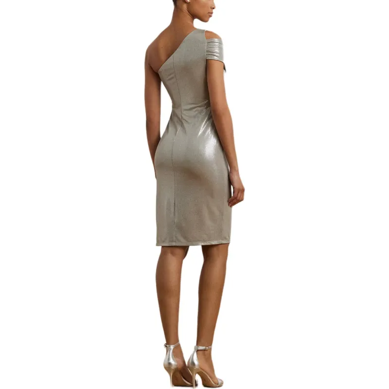 Ralph Lauren Short Sleeved Dress Women's Metallic-2