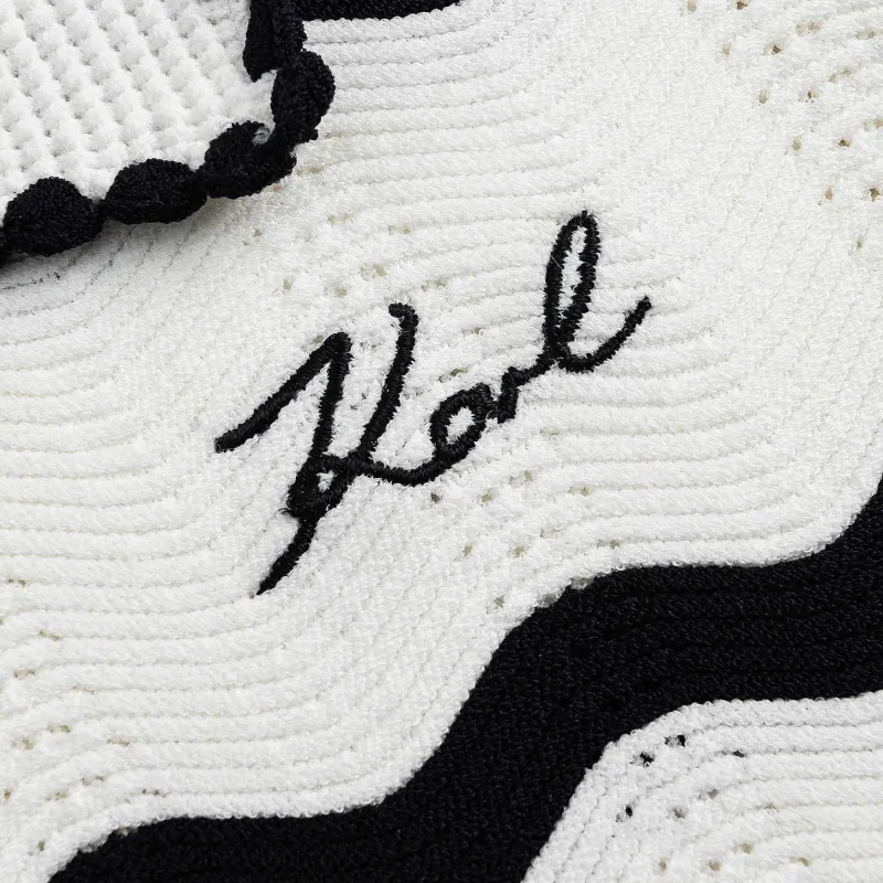 KARL LAGERFELD SS25 Polo Shirt Women's Black White-4