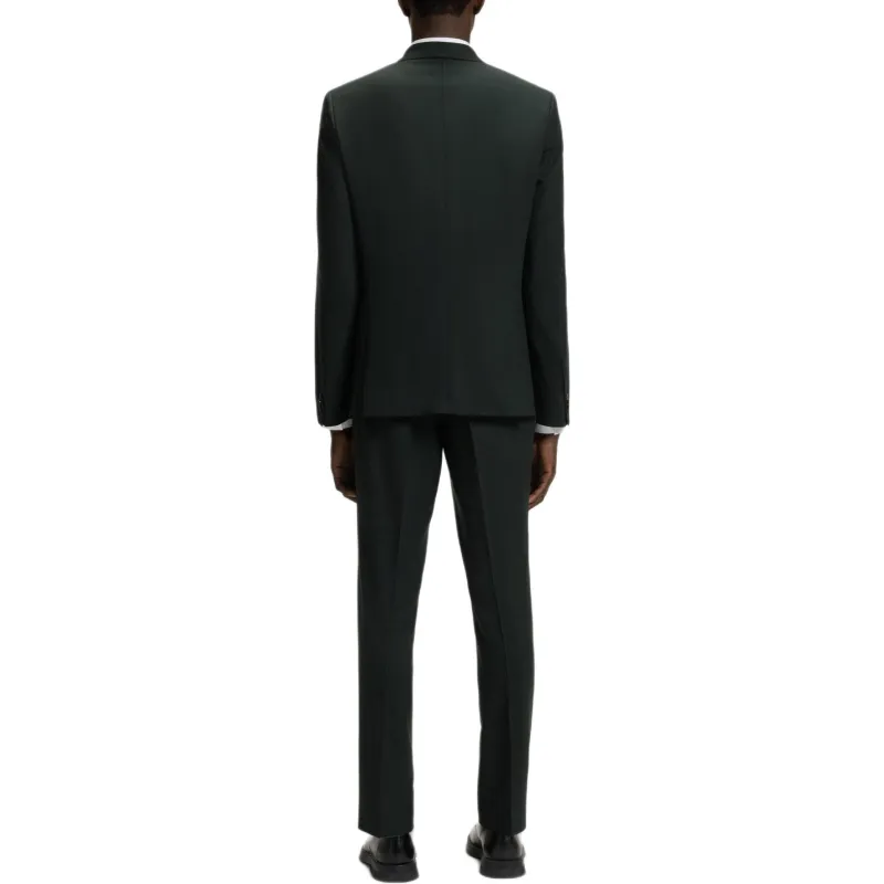 HUGO BOSS Business Suit Men's Dark Green-4